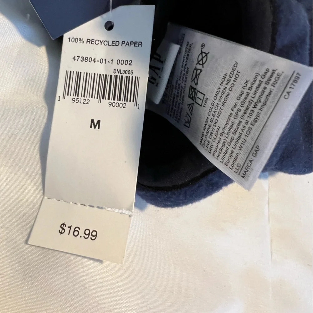 Gap Boys 2 Winter Hats and Gloves Navy Blue NEW NWT
